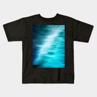 Good Waves Are Coming - Blue Gradient Effect Kids T-Shirt